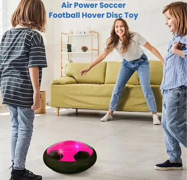 HoverBall™ – The Ultimate Indoor Football Game with LED Lights & Soft Bumper (Rainy Day Fun for All Ages!)