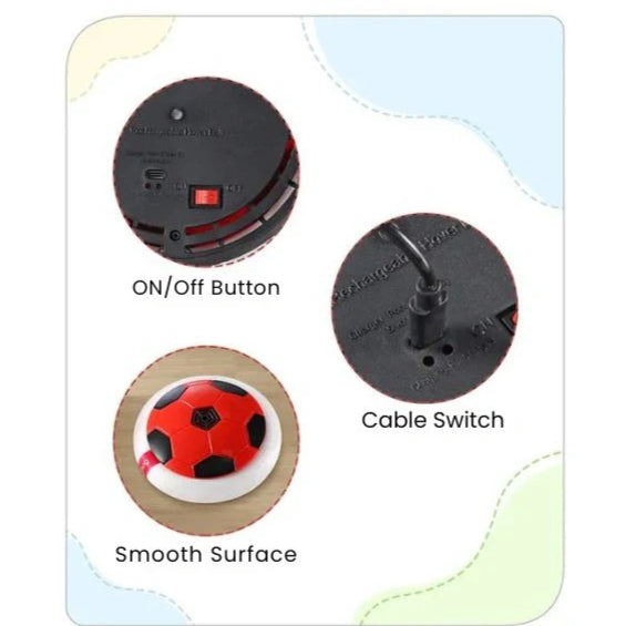 HoverBall™ – The Ultimate Indoor Football Game with LED Lights & Soft Bumper (Rainy Day Fun for All Ages!)