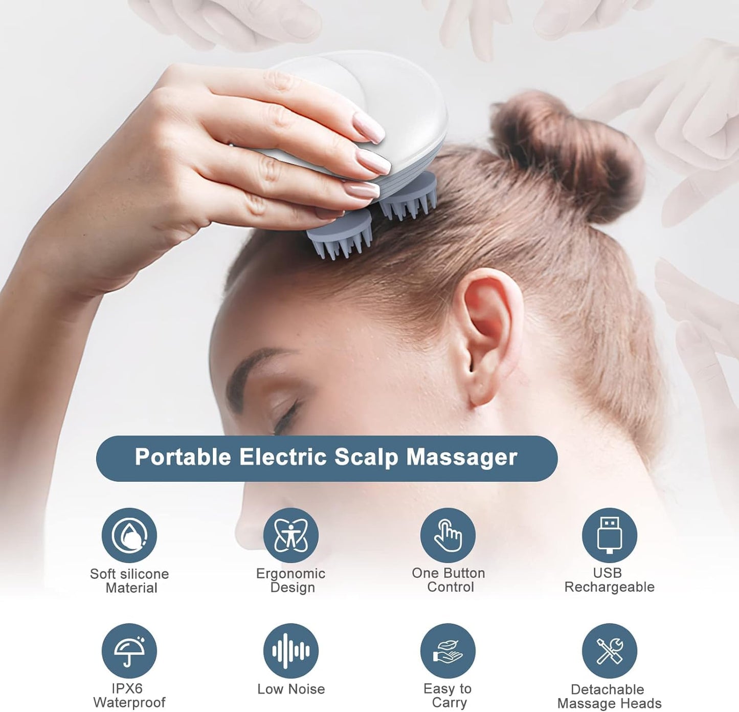 RelaxRevive™ – Electric Scalp Massager for Stress Relief & Hair Growth