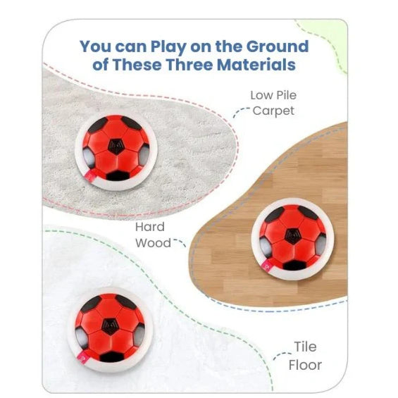 HoverBall™ – The Ultimate Indoor Football Game with LED Lights & Soft Bumper (Rainy Day Fun for All Ages!)