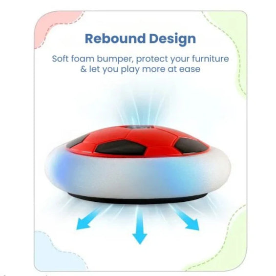 HoverBall™ – The Ultimate Indoor Football Game with LED Lights & Soft Bumper (Rainy Day Fun for All Ages!)
