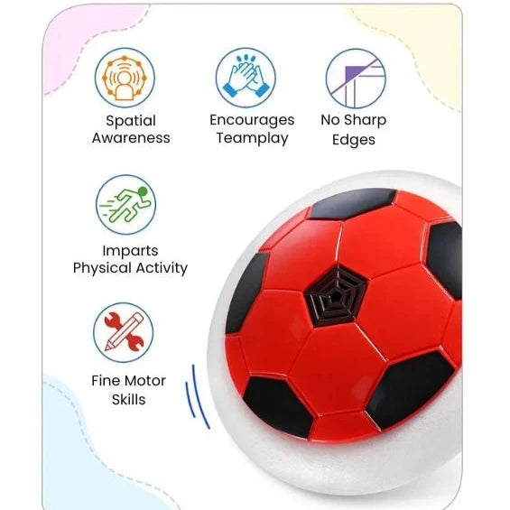 HoverBall™ – The Ultimate Indoor Football Game with LED Lights & Soft Bumper (Rainy Day Fun for All Ages!)