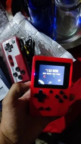500 in 1 Retro Game for 2 Player, Handheld Classical Game PAD Can Play On TV | with Remote Hand Video Game- Multicolor